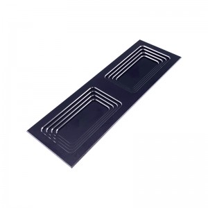 Висококачествено домашно хардуерно мебели чекмеджето шкаф врата черно метален алуминий CNC дрънка дръжка